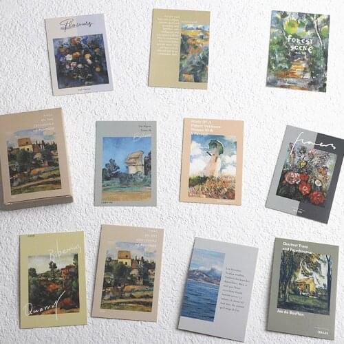 28 Sheets/Set Between Light and Shadow Lomo Card Van Gogh Vintage Oil Painting Mini Postcards Message Card Gift Stationery