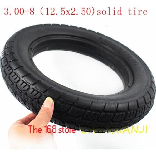 3.00-8 (12.5x2.50)solid Tire ElectricBicycle non-Pneumatic Tyre Explosion-proof Tire for Electric Vehicle Scooter 12.5*2.50 Tyre