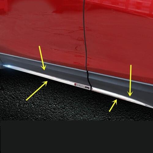 4PCS Stainless Steel Doors Exterior Decorated Moudlings For Chevrolet Equinox 2017 2018 ACA005