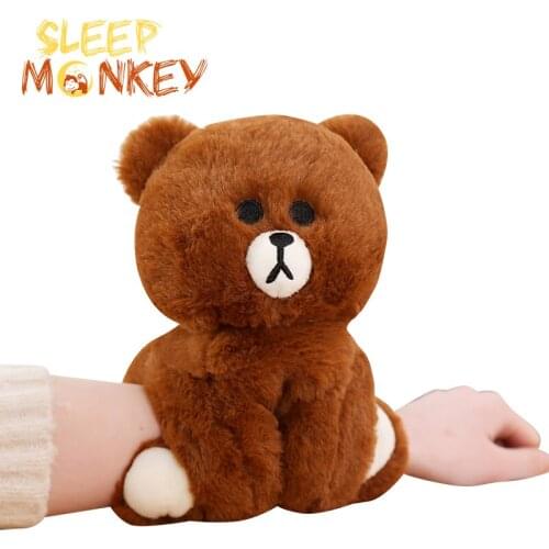 Unicorn fur bracelet Slap Bracelet Band party Circle Wrist Gifts Toys decoration animal Plush ring watch hand ruler toys kids