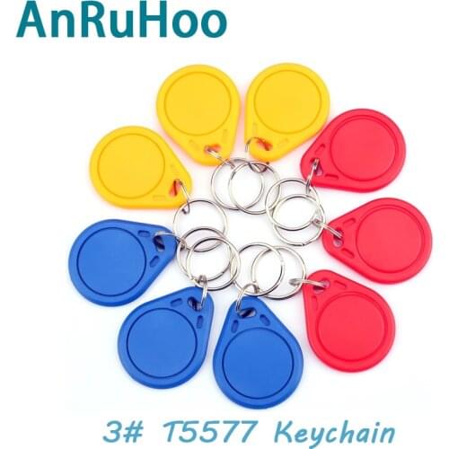 5/10pcs T5577 Smart Chip Card 125khz Rewriteable Copy Keychain Rfid Clone Copier Token Em4305 Duplicator Change ID Tag