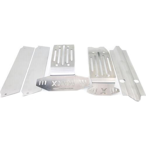 For 1:5 Traxxas X-MAXX XMAXX Metal Chassis Armor Suit Upgrade Metal Skid Plate Kit Chassis Armor Protection Plate