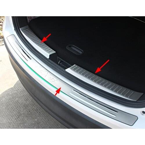 For Mazda CX-5 CX5 2013 2014 2015 2016 Stainless Steel Inner Rear Bumper Protector Sill Trunk Trim accessories CAR styling