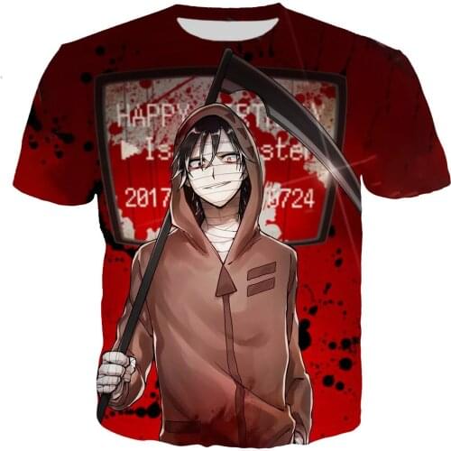 Angels of Death Men/women 2021 New Anime Fashion 3D Printed T-shirts Casual Style Tshirt Streetwear Tops