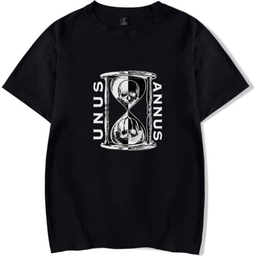 Unus Annus Print Spring Summer Holiday Street Graffiti Style Men/Women Casual T-shirt Streetwear Casual Style