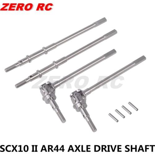 Stainless Steel Universal Front Rear AR44 Joint Axle CVD Drive Shaft Dogbone For AXIAL SCX10 ii 90046 90047 90075 90104
