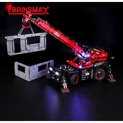 BriksMax Led Light Up Kit For 42082 Technic Series Rough Terrain Crane ，(NOT Include Model)
