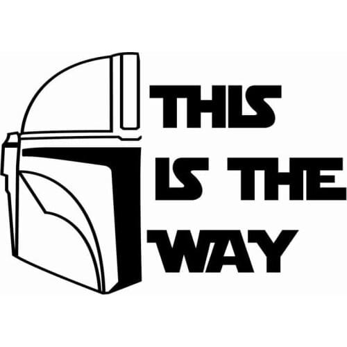 Personality Decals "this Is The Way" Vinyl Decal Sticker for Car, Truck, Vans, Walls, Laptop,14cm*10cm
