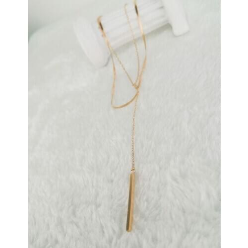 Girl Hot Sell fashion new goddess luxury women gold Color necklace luxe jewelry stainless steel