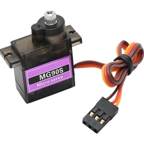 Mg90s Metal Gear Servo 450 Electric Straight Rotary Disc Servo Fixed-wing Remote Control Aircraft Airline Ship Model Accessories