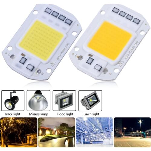 High Power 50W AC 220V COB LED Lamp Diode Chip for Spotlight Searchlight