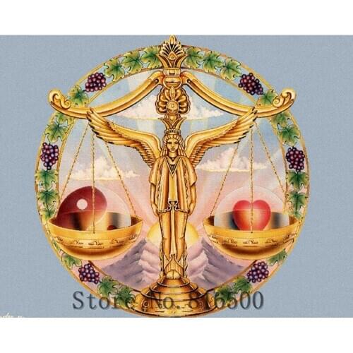 FULL Stitch Needlework Diy Handcraft Counted Cross Stitch Kits Diamond Embroidery Diamond Painting Rhinestone Libra Zodiac Signs