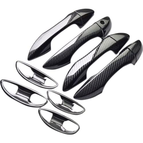 Car Door Handle Covers Trim + Inner Door Bowl Covers for Toyota Corolla 2014-2018