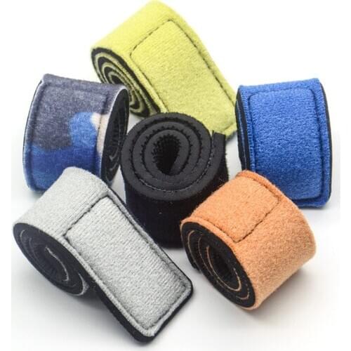 Nylon Button Fishing Rod Binding Belt Anti-tie Fishing Rod Tie Holder Strap Suspenders Fastener Hook Fishing Accessories 6 Color