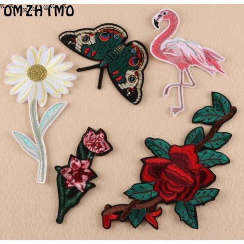Patch lace appliques embroidered iron on patches parches para la ropa badge stickers for clothes toppe