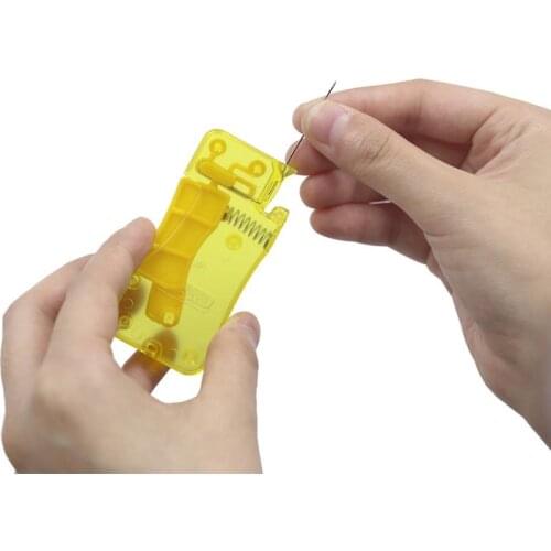 Plastic Handle Craft Thread Cutter+Threader Sewing Use Tool Elderly Guide Needle Easy Device Automatic Tool Sewing Accessories