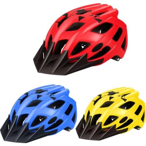 Ultralight Bicycles Helmets Men Mountain Bike Helmet Integ-mold MTB Helmet With led Warning light Cycling Safely Helmet Cascos