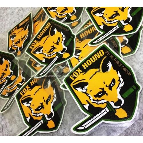 Reflective Solid Fox Hound Special Force Group Stickers Metal Gear Decals Car Styling Moto Sports Vinyl for Window Motorcycle