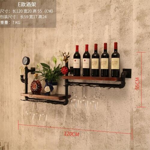 High Grade Mimimalist Glassware Organizer For Storage Display Elegant House Decor Metal & Wood Wine Rack