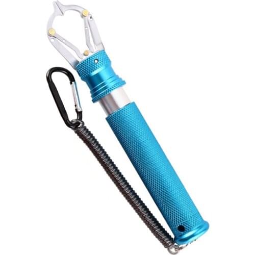 High QualityPortable Fishing Grip Hand Grip Aluminum Alloy Fishing Pliers Hook Lip Gripper Fishing Tackle Tools