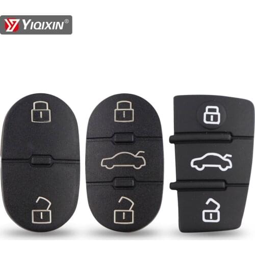 YIQIXIN 2/3 Button Replacement Remote Key Shell Fob Cover Case Repair Pads For Audi A3 A4 A5 A6 A8 Q5 Q7 TT S RS Free Shipping