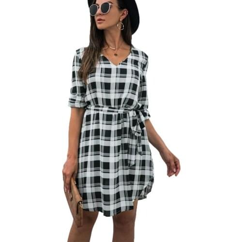 YOZEJIER Fashionable Shirt Dresses