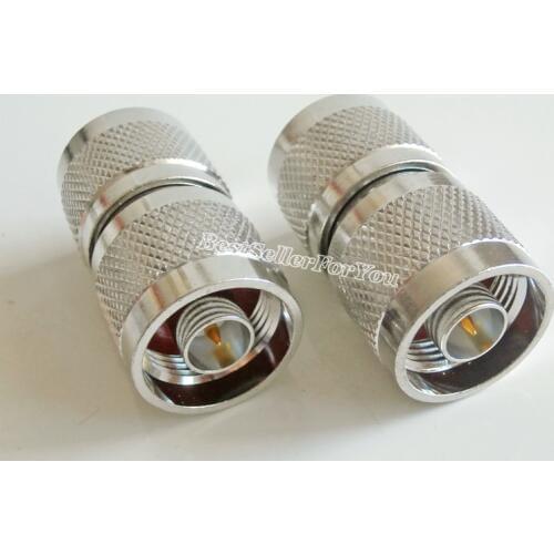 1Pcs N male plug to N male plug Straight RF Connector Adapter