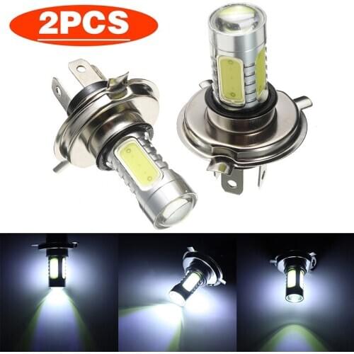2pcs 12V 80W H4 LED Car Auto Cob Lamp Super White 472 Auto Headlight Headlamp Canbus Bulbs DIY Accessories Parts