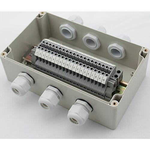 200*120*75mm Three in Three Out wire junction box IP66 ABS connection waterproof plastic box use as junction enclosure set