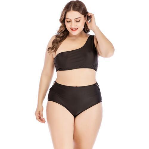 4XL Womens Plus Size Ruffle Bikini Set Pink Girls Swimsuits Two Piece Swimwear High Waist Swimsuit for Fat Ladies Swim Suit 3XL