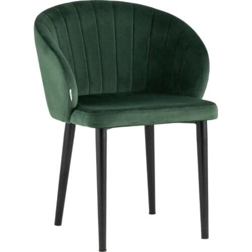 1pc velvet Chair With metal legs and soft seat living room home furniture