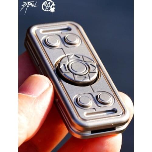 Btmcl sword edge gamer Pro fingertip gyro titanium red copper adult decompression rotation handle portable toy EDC