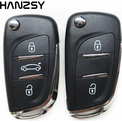 2 Buttons Remote Key Case For Peugeot 407 308 607 307 CITROEN C3 C2 C4 Modified Flip Folding key shell Fob VA2/HU83 blade CE0523