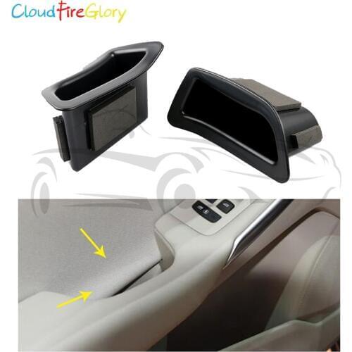 CloudFireGlory For Volvo V40 2014 2015 2016 2x Front Left+Right Inner Door Armrest Storage Box Holder