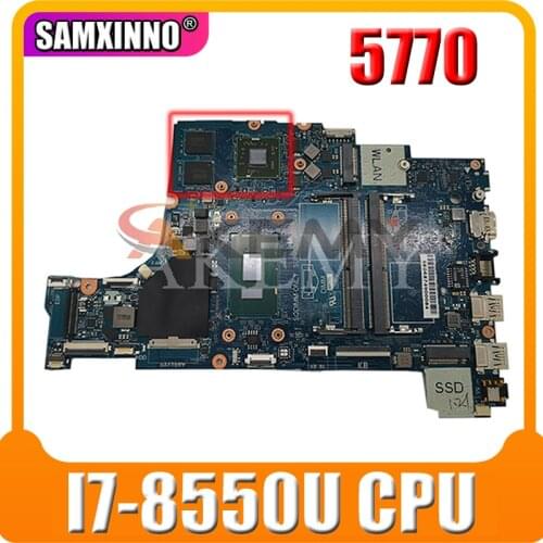 For DELL Inspiron 5770 Laptop Motherboard CN-0Y8YF0 0Y8YF0 Y8YF0 CAL50/DAL10 LA-F115P With SR3CL I7-8550U CPU 100% full Tested