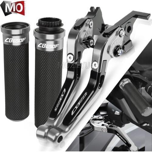 For Honda CB650F CB 650F CB 650 F CB650 F 2014-2018 2015 2016 2017 Motorcycle CNC Brake Clutch Levers Handlebar Hand Grips Set