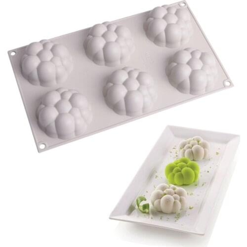6 Cavity Cloud Shape Silicone Mold Dessert Mousse Baking Form Moulds Chocolate Cake Mold Cake Decorating Tools