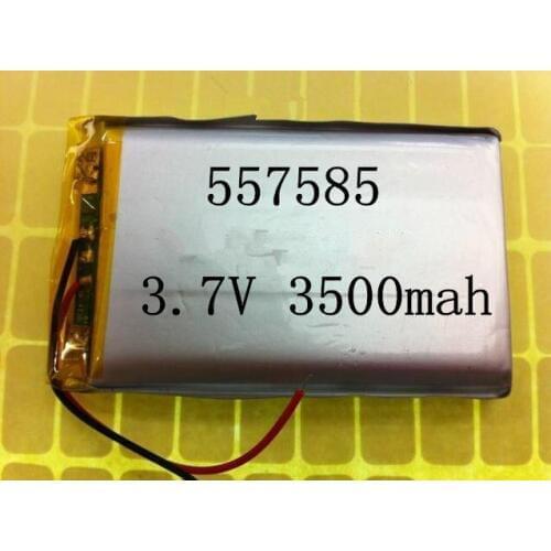 Best battery brand Size 557585 3.7V 3500mah Lithium polymer Battery with Protection Board For PDA Tablet PCs Digital Products