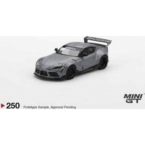 MINI GT 1:64 Pandem Toyota GR Supra V1.0 Matte Grey RHD Diecast Model Car