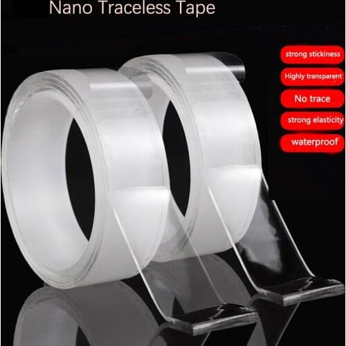 Reusable Nano Tape Washable Fixed Wall Adhesive Sticker Transparent Double Sided Tapes Kitchen Accessories Home Improvemen Tape