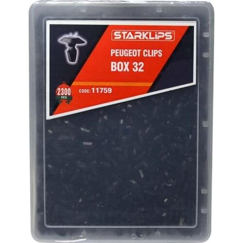 Clip Set 2300 Piece 6977 86,6997 86 Peugeot Box 32 + Car fastener for-Push Pin-Trim Rivet