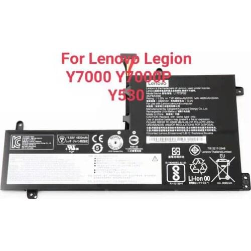 Genuine L17M3PG3 Battery For Lenovo Legion Y530 Y530-15ICH Y7000 Y7000P Series L17C3PG1 L17L3PG1 L17M3PG1 Original Batteria