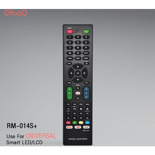 Remote Control Compatible Use Universal Smart LCD LED TV of any Brand RM-014S+ with Netflix