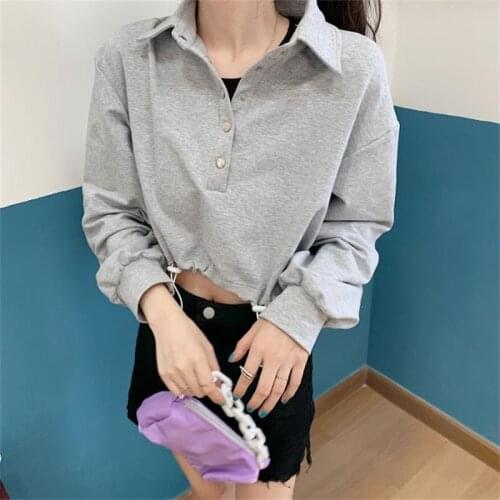 Loose casual ins solid color T-shirt