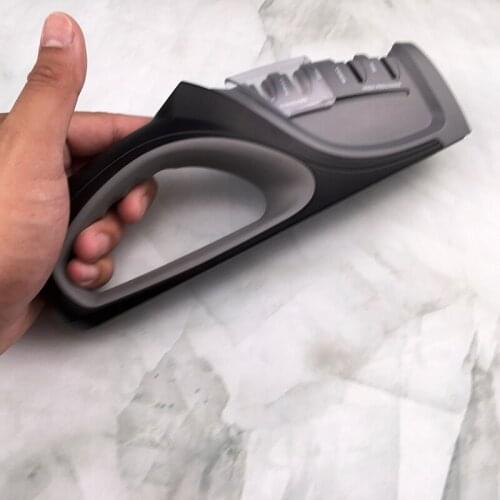 Knife sharpener professional safety non-slip diamond white corundum knife sharpener four-stage sharpening household knife honing