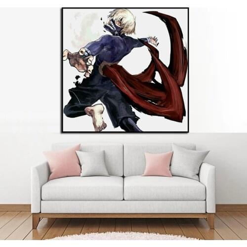 Tokyo Ghoul Anime Art Prints Illustration Picture Anime Poster Wall Art Print Decor,50 x 70 cm,No Frame