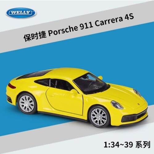 Welly 1:36 911 Carrera 4S simulation alloy car model recoil toy