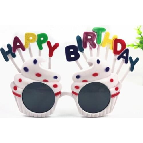 Funny glasses birthday selfie decoration sunglasses ins picnic sand sculpture glasses tide birthday cake topper