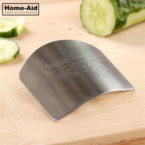 1 PCS Finger Guard Protect Finger Hand Not To Hurt Cut Stainless Steel Hand Protector Knife Cutting Finger Protection Tools