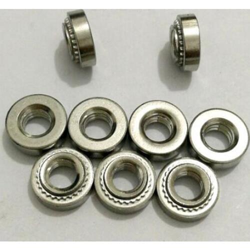 100pcs M3 M4 M5 M6 PEM Nuts Stainless Self-Clinching Nuts Pressure Riveting Nuts Press nut Stainless Steel 304